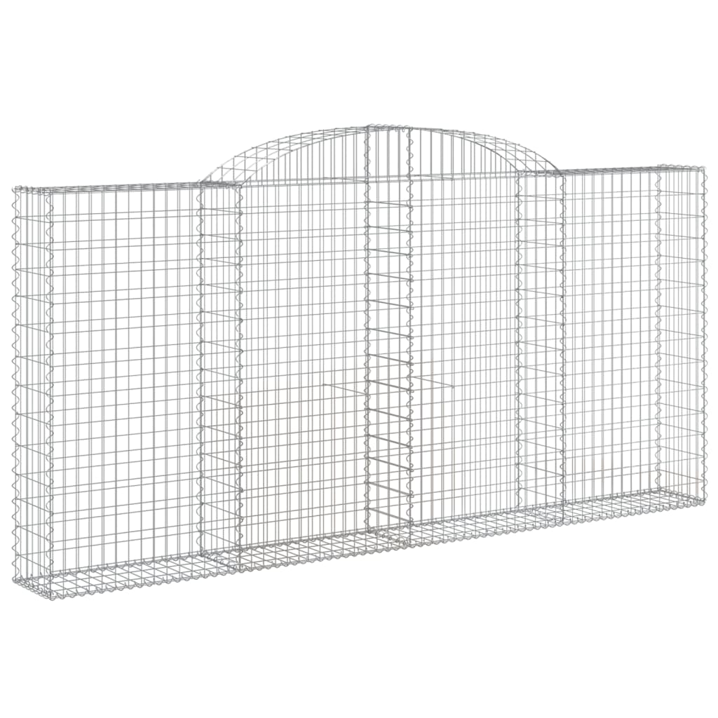 Cesti Gabbioni ad Arco 13 pz 300x30x140/160 cm Ferro Zincato