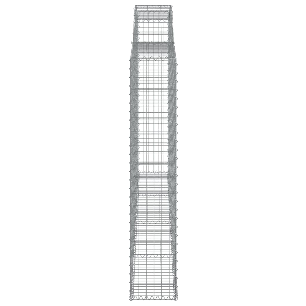 Cesti Gabbioni ad Arco 3 pz 300x30x160/180 cm Ferro Zincato