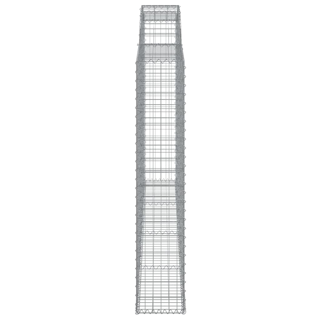 Cesti Gabbioni ad Arco 17 pz 300x30x160/180 cm Ferro Zincato