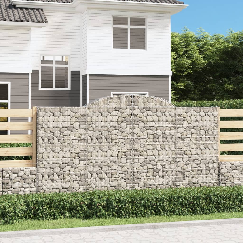 Cesti Gabbioni ad Arco 30 pz 300x30x160/180 cm Ferro Zincato