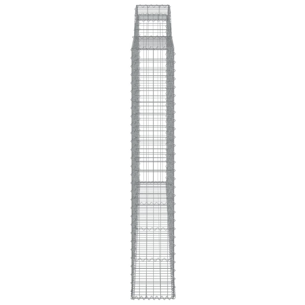 Cesti Gabbioni ad Arco 15 pz 300x30x180/200 cm Ferro Zincato