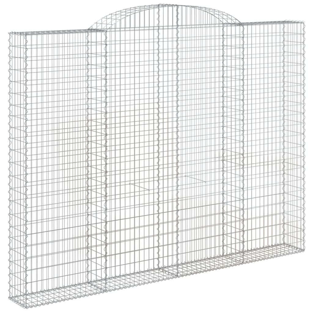 Cesti Gabbioni ad Arco 10 pz 300x30x220/240 cm Ferro Zincato
