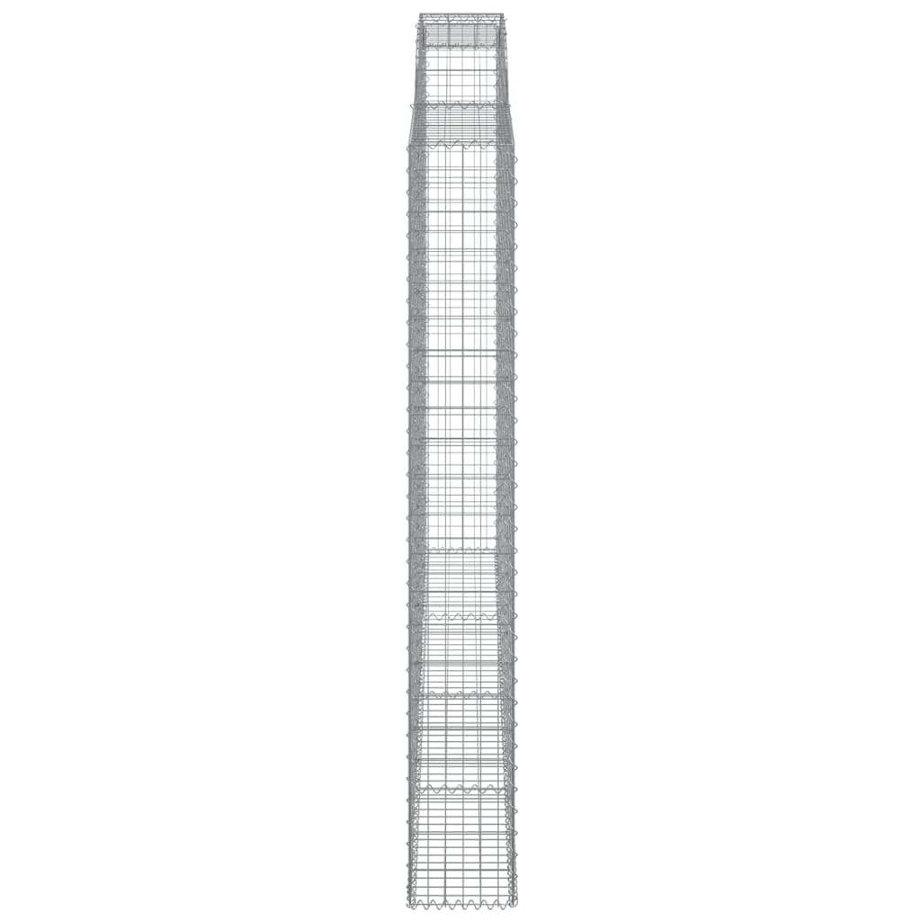 Cesti Gabbioni ad Arco 10 pz 300x30x220/240 cm Ferro Zincato