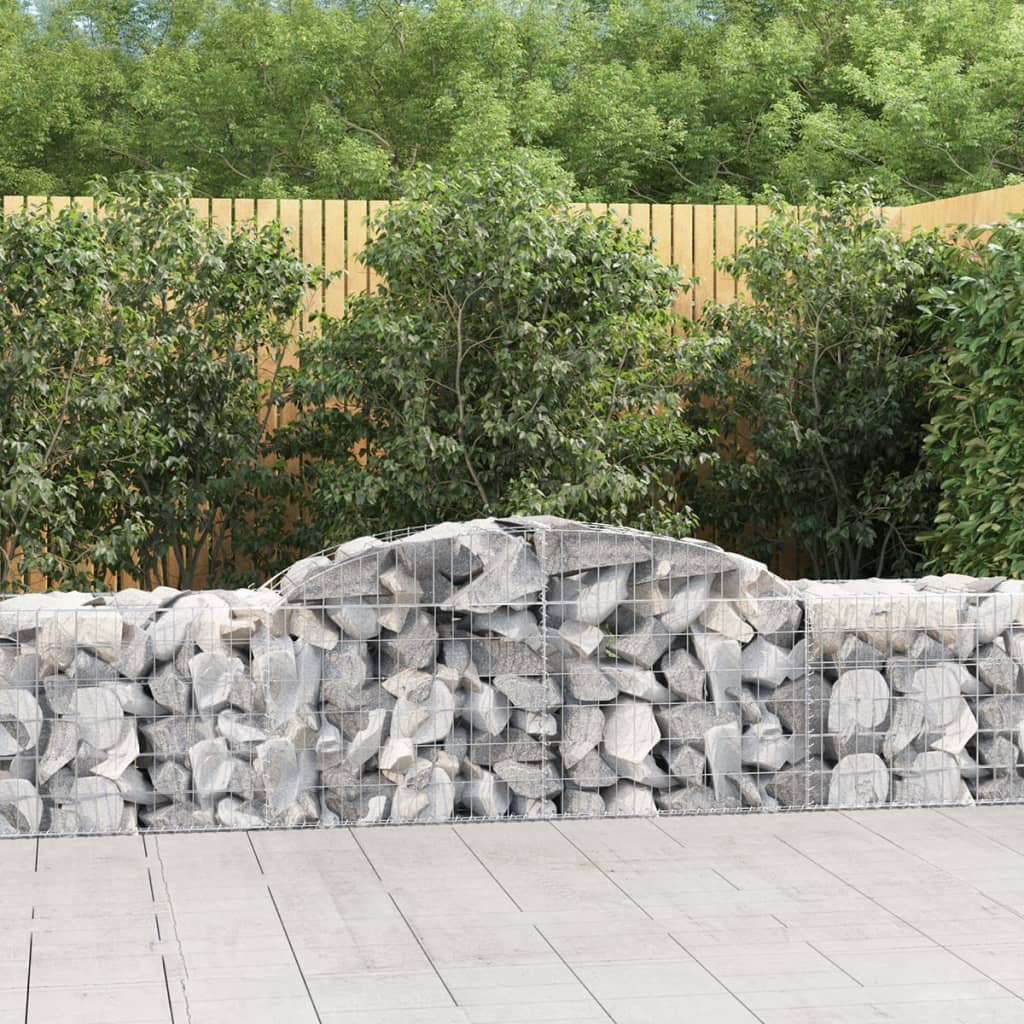13 Cesti Gabbioni ad Arco Ferro Zincato 300x50x60/80 cm