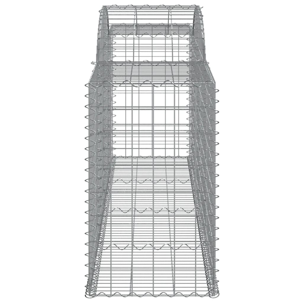 Cesti Gabbioni ad Arco 7 pz 300x50x80/100 cm Ferro Zincato