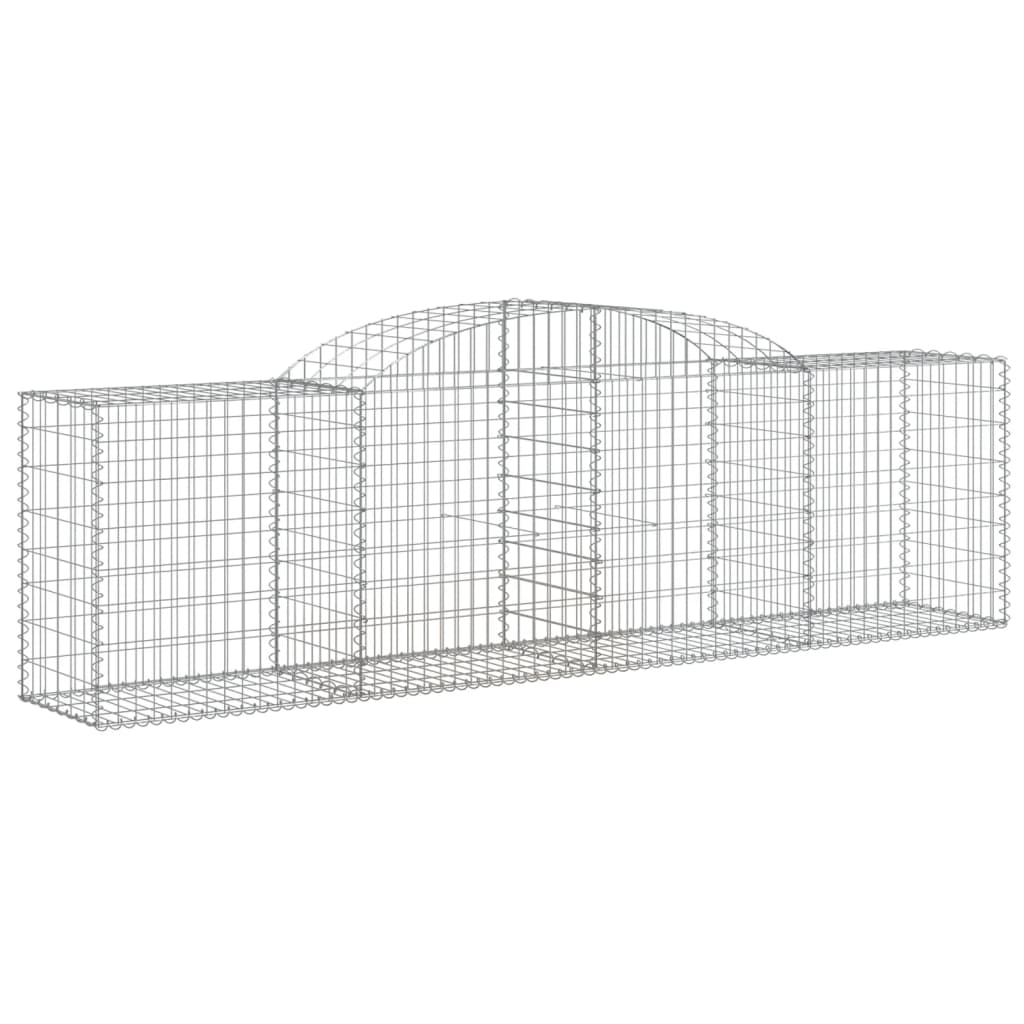 Cesti Gabbioni ad Arco 17 pz 300x50x80/100 cm Ferro Zincato