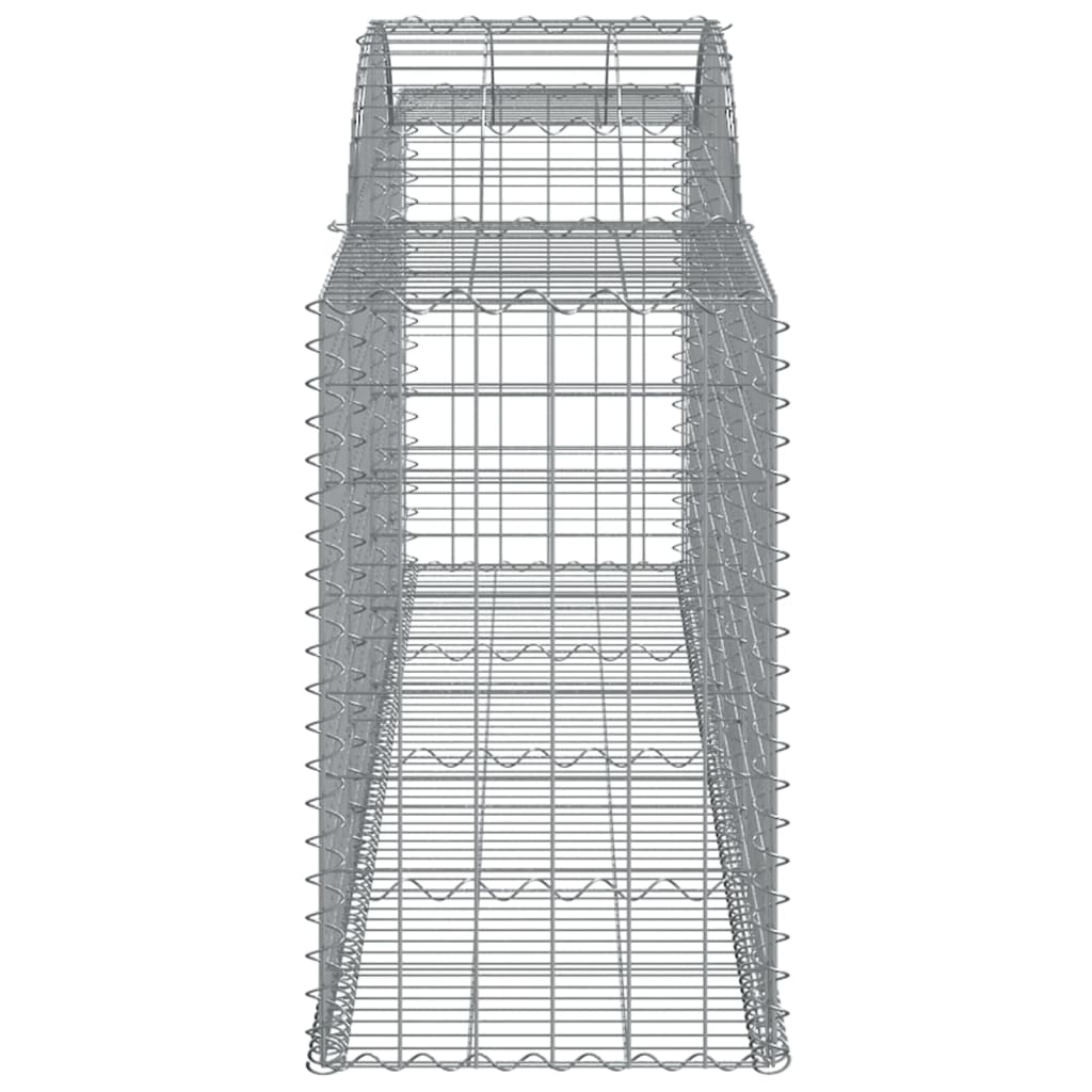 Cesti Gabbioni ad Arco 17 pz 300x50x80/100 cm Ferro Zincato