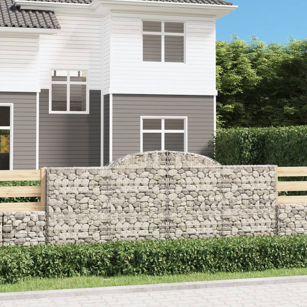 Cesti Gabbioni ad Arco Ferro Zincato 300 x 50 x 120/140 cm