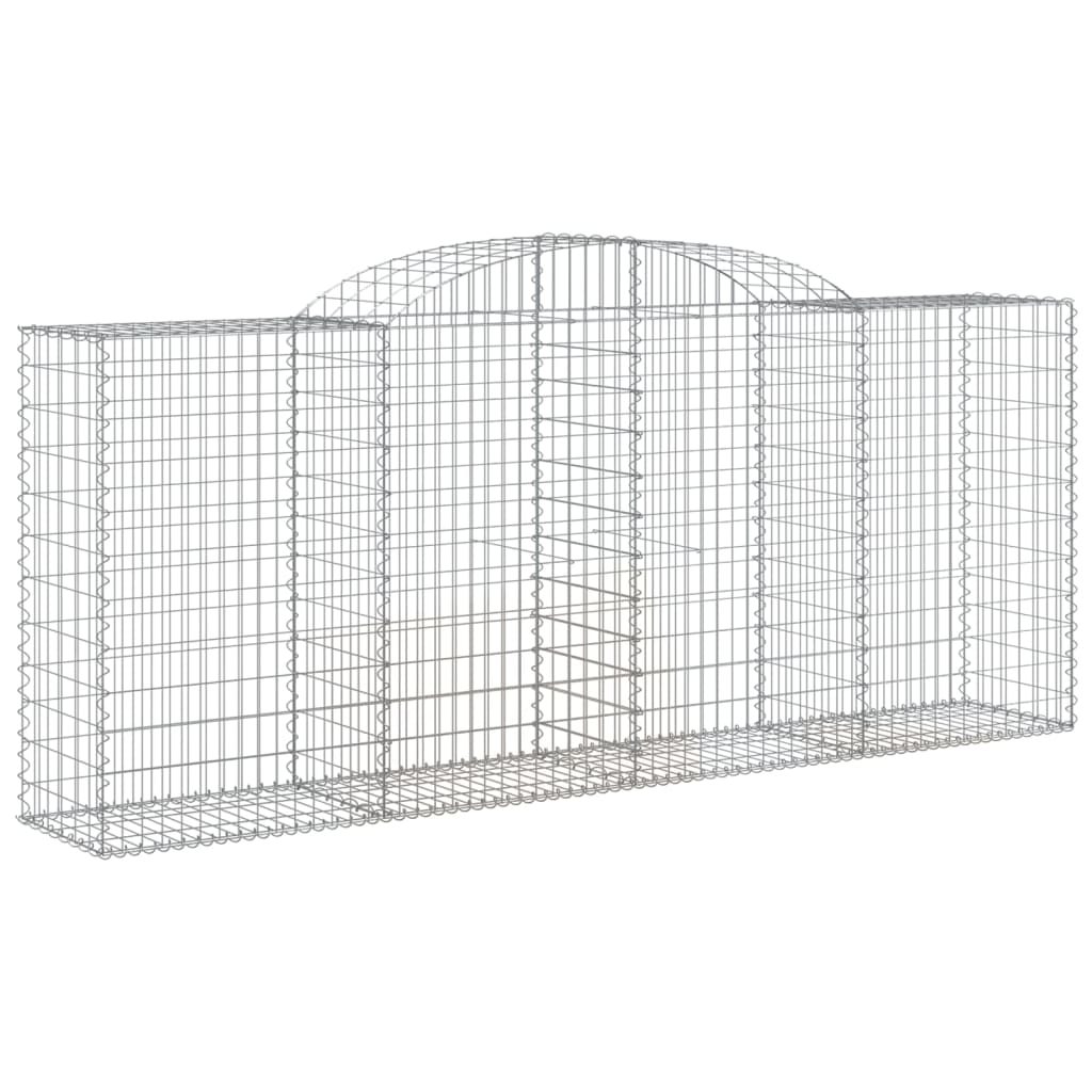 Cesti Gabbioni ad Arco 11 pz 300x50x120/140 cm Ferro Zincato