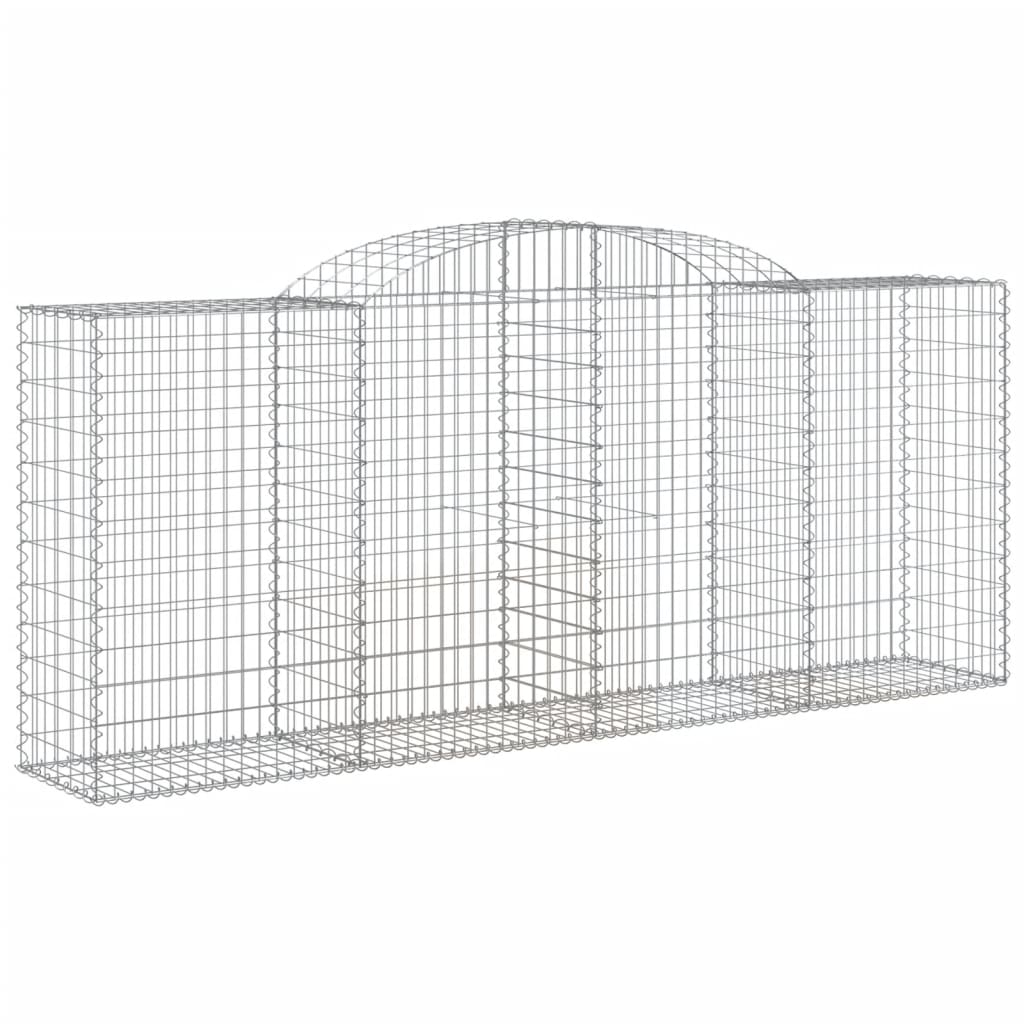 Cesti Gabbioni ad Arco 12 pz 300x50x120/140 cm Ferro Zincato