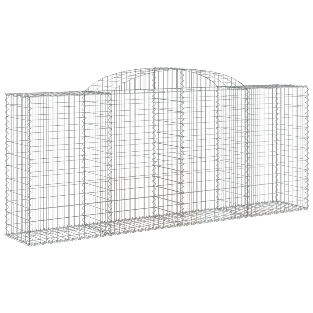 Cesti Gabbioni ad Arco 17 pz 300x50x120/140 cm Ferro Zincato