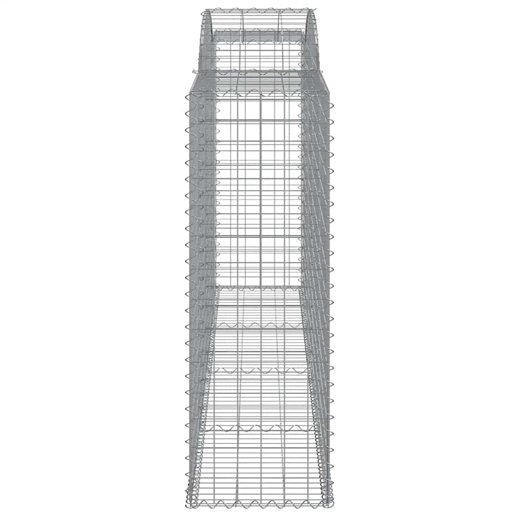 Cesti Gabbioni ad Arco 2 pz 300x50x140/160 cm Ferro Zincato