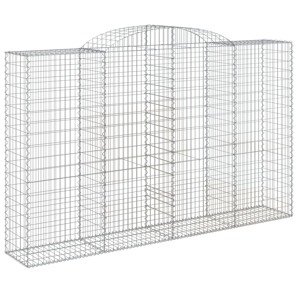 Cesti Gabbioni ad Arco 3 pz 300x50x180/200 cm Ferro Zincato