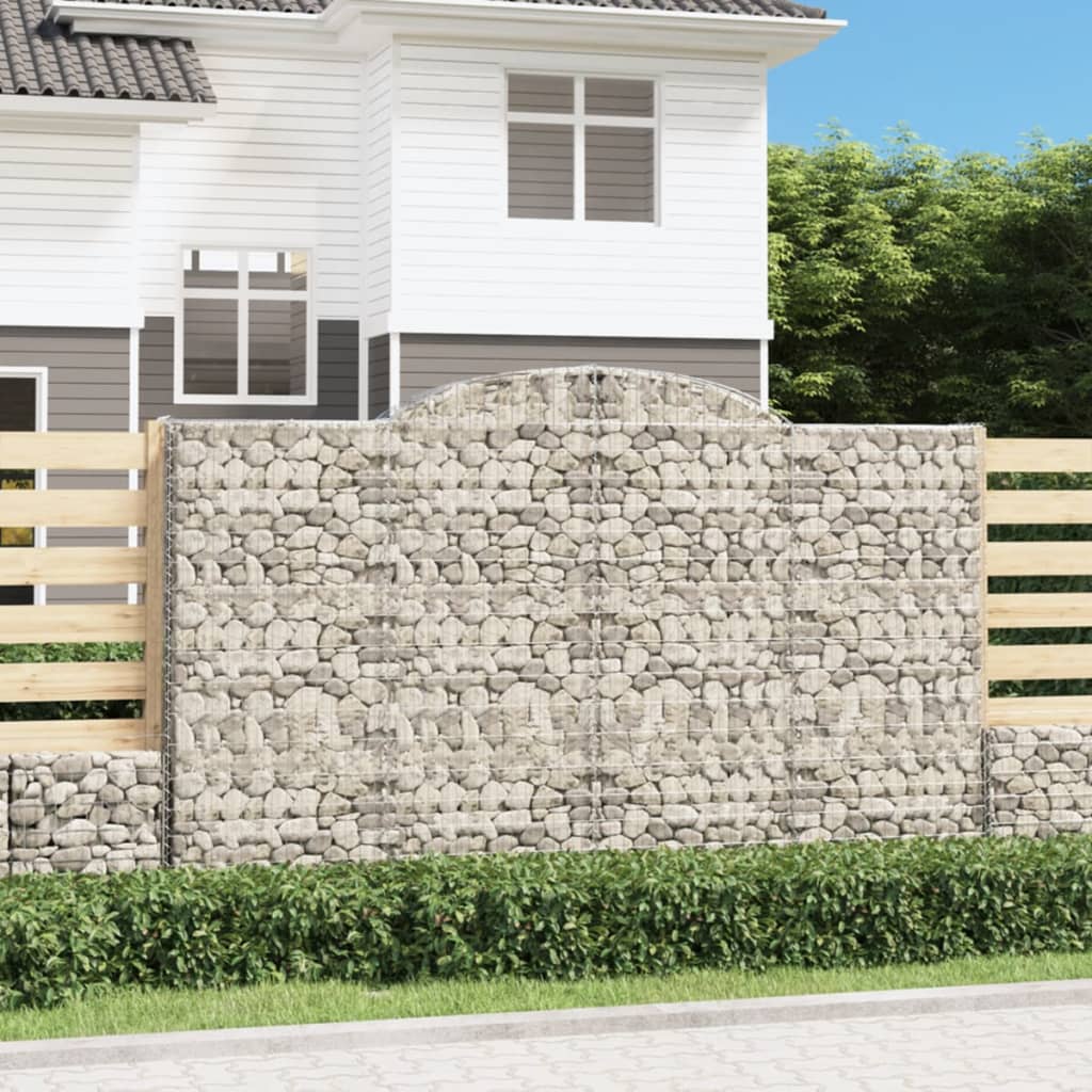 Cesti Gabbioni ad Arco 6 pz 300x50x180/200 cm Ferro Zincato