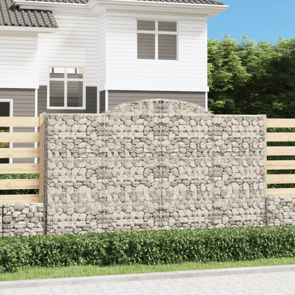 Cesti Gabbioni ad Arco 8 pz 300x50x180/200 cm Ferro Zincato