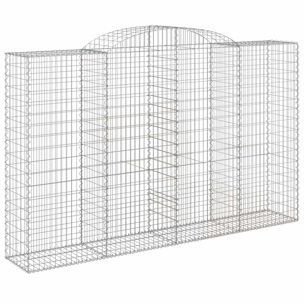 Cesti Gabbioni ad Arco 11 pz 300x50x180/200 cm Ferro Zincato