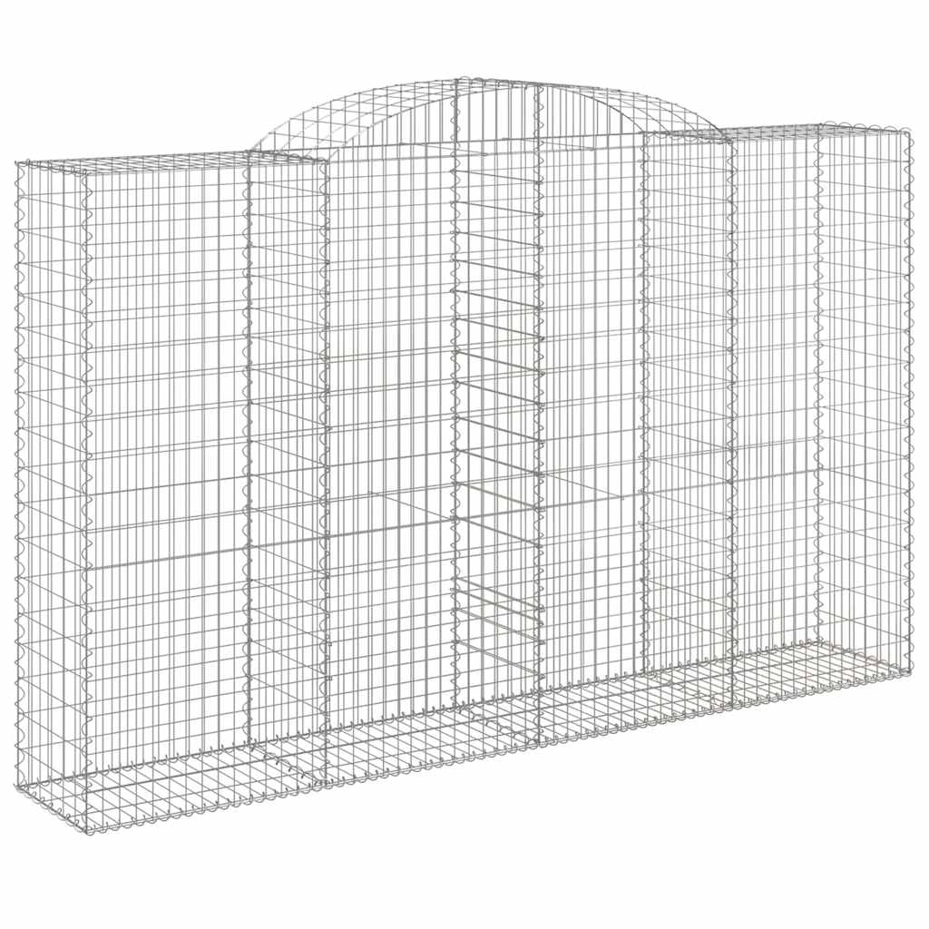 Cesti Gabbioni ad Arco 15 pz 300x50x180/200 cm Ferro Zincato