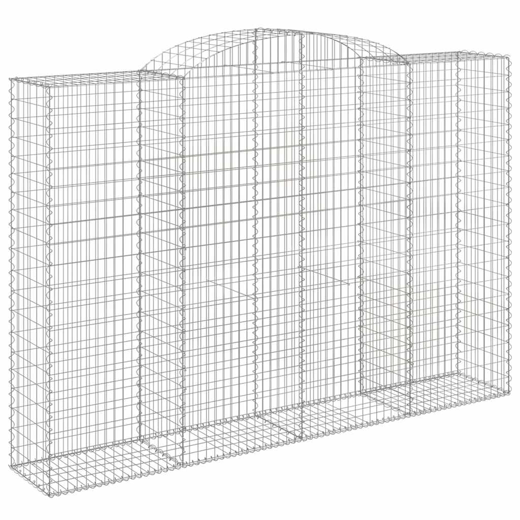 Cesti Gabbioni ad Arco 12 pz 300x50x200/220 cm Ferro Zincato