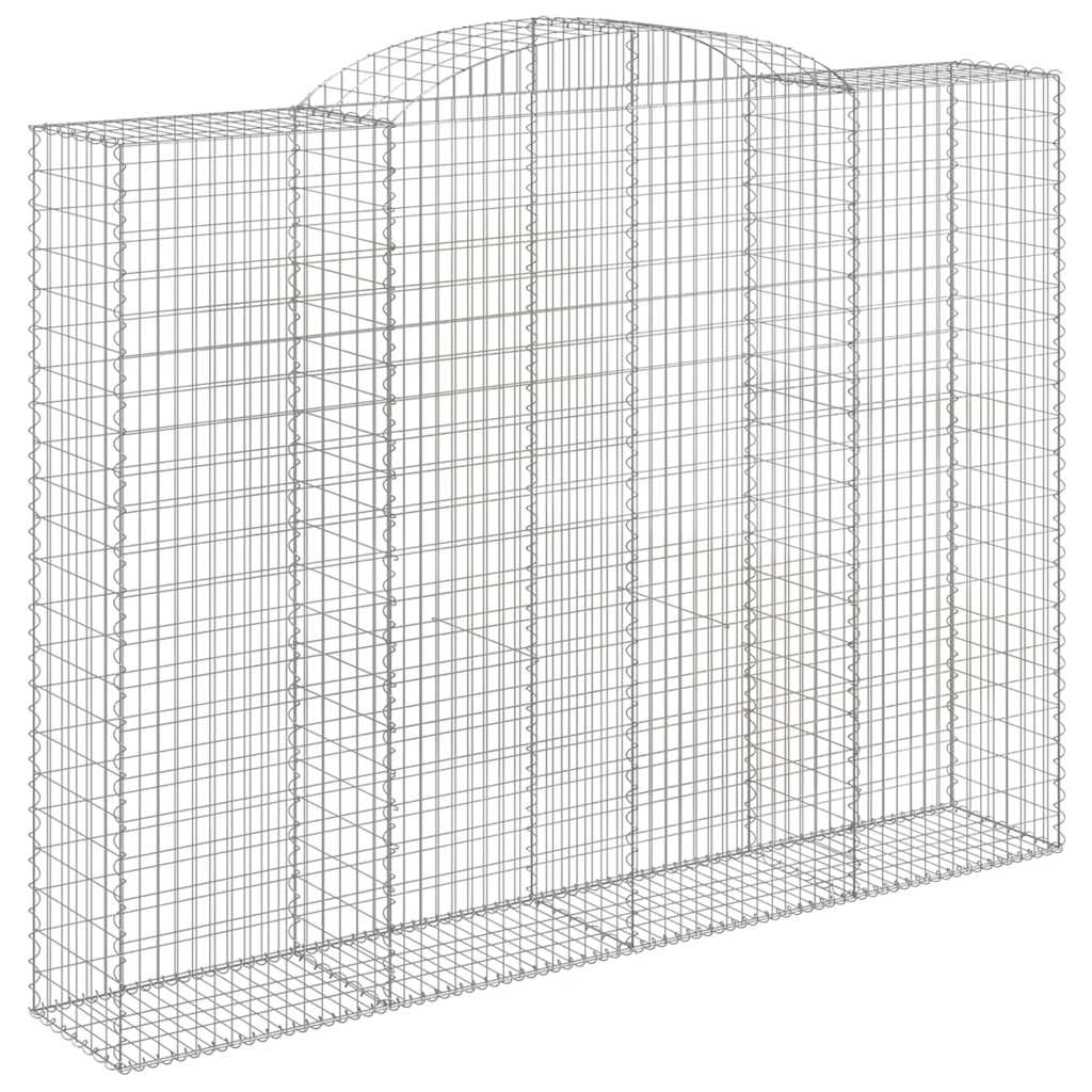 Cesti Gabbioni ad Arco 4 pz 300x50x220/240 cm Ferro Zincato