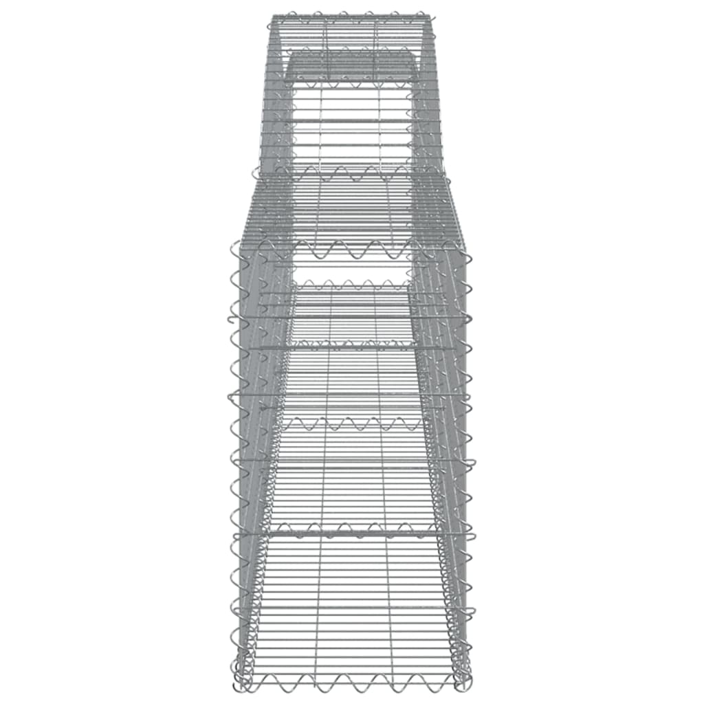 Cesti Gabbioni ad Arco 20 pz 400x30x60/80 cm Ferro Zincato
