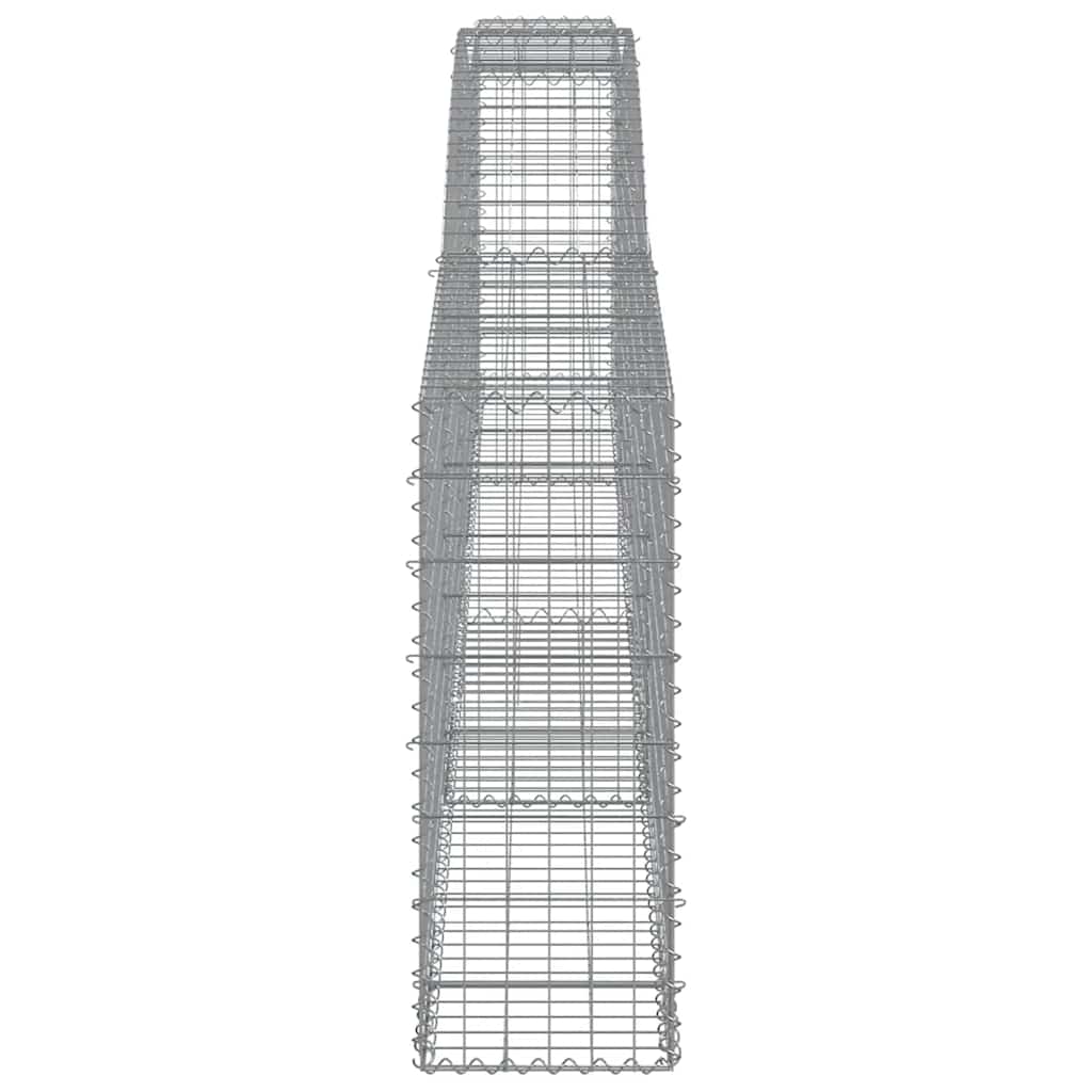 Cesti Gabbioni ad Arco 6 pz 400x30x80/100 cm Ferro Zincato
