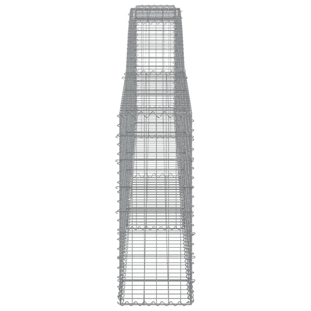 Cesti Gabbioni ad Arco 10 pz 400x30x80/100 cm Ferro Zincato