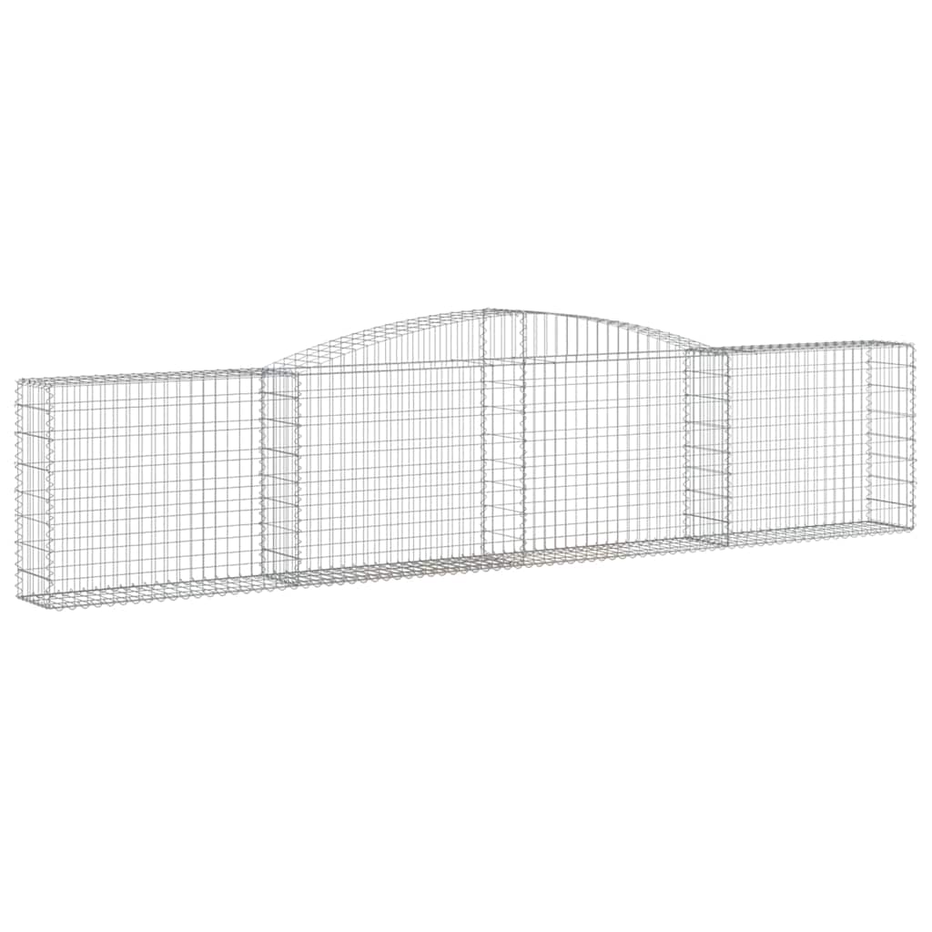 Cesti Gabbioni ad Arco 20 pz 400x30x80/100 cm Ferro Zincato