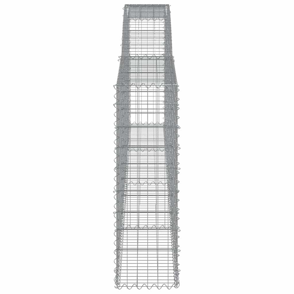 Cesti Gabbioni ad Arco 8 pz 400x30x100/120 cm Ferro Zincato