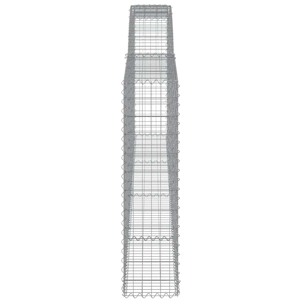 Cesti Gabbioni ad Arco 9 pz 400x30x120/140 cm Ferro Zincato