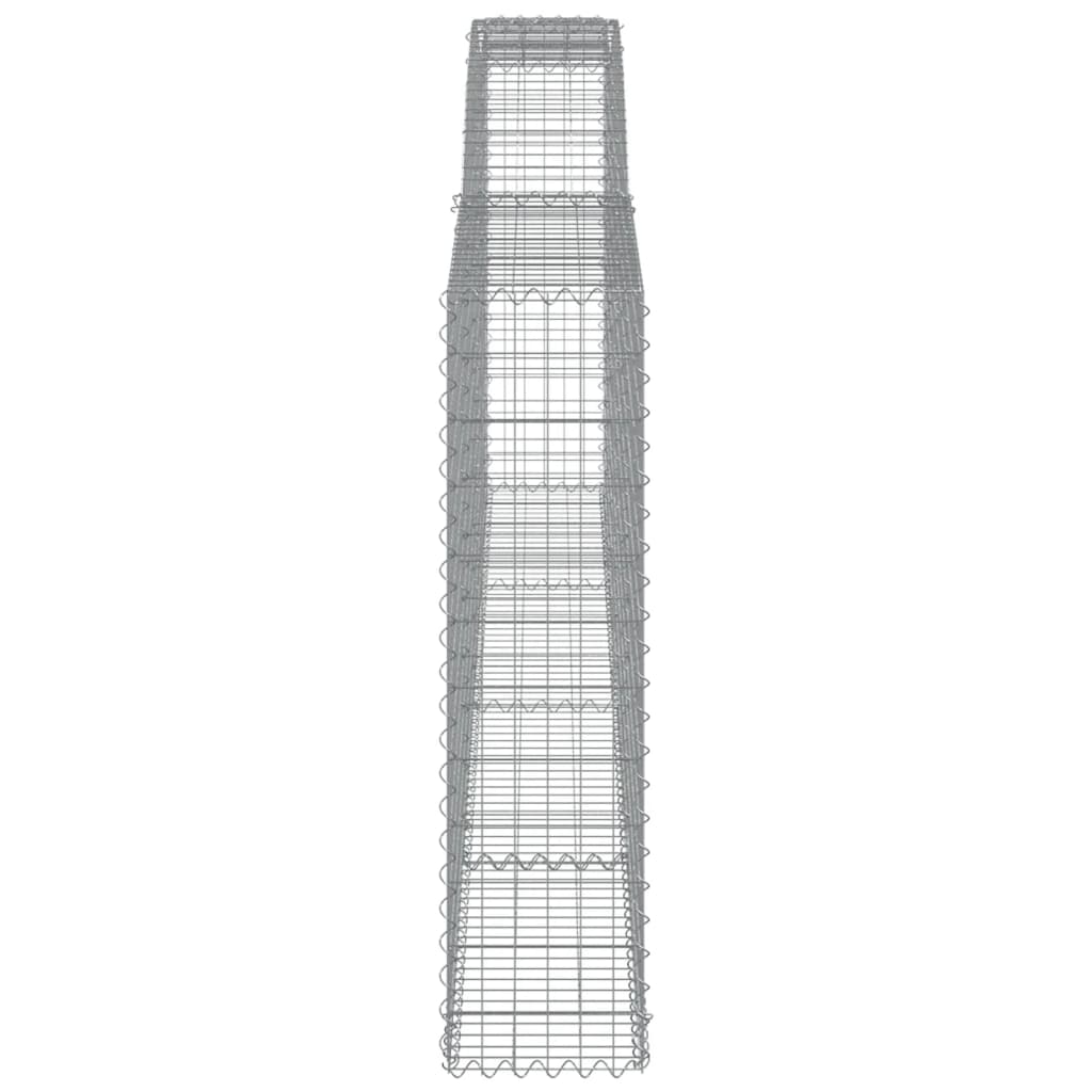 Cesti Gabbioni ad Arco 25 pz 400x30x120/140 cm Ferro Zincato