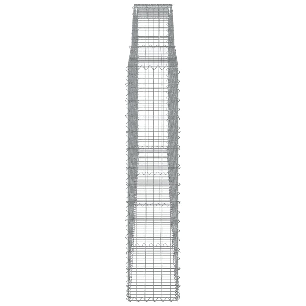 Cesti Gabbioni ad Arco 2 pz 400x30x140/160 cm Ferro Zincato