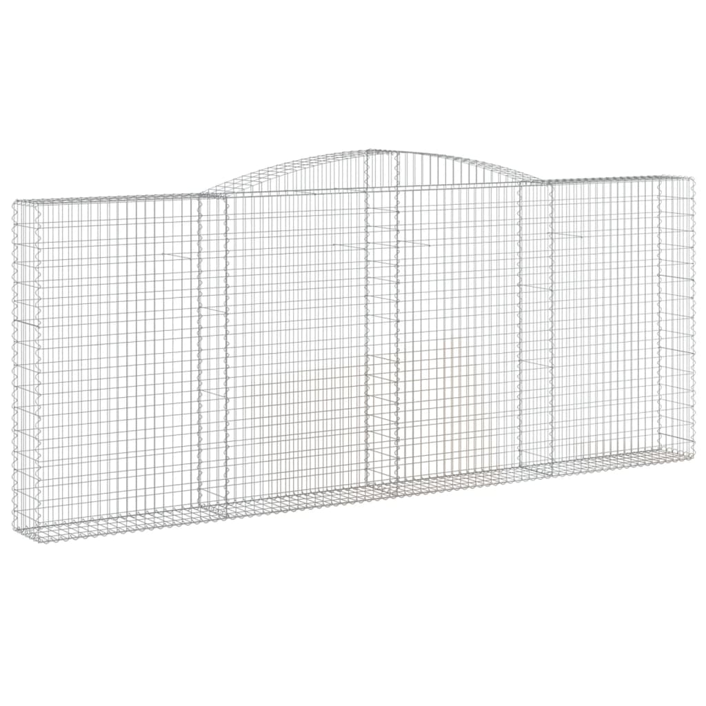 Cesti Gabbioni ad Arco 3 pz 400x30x160/180 cm Ferro Zincato