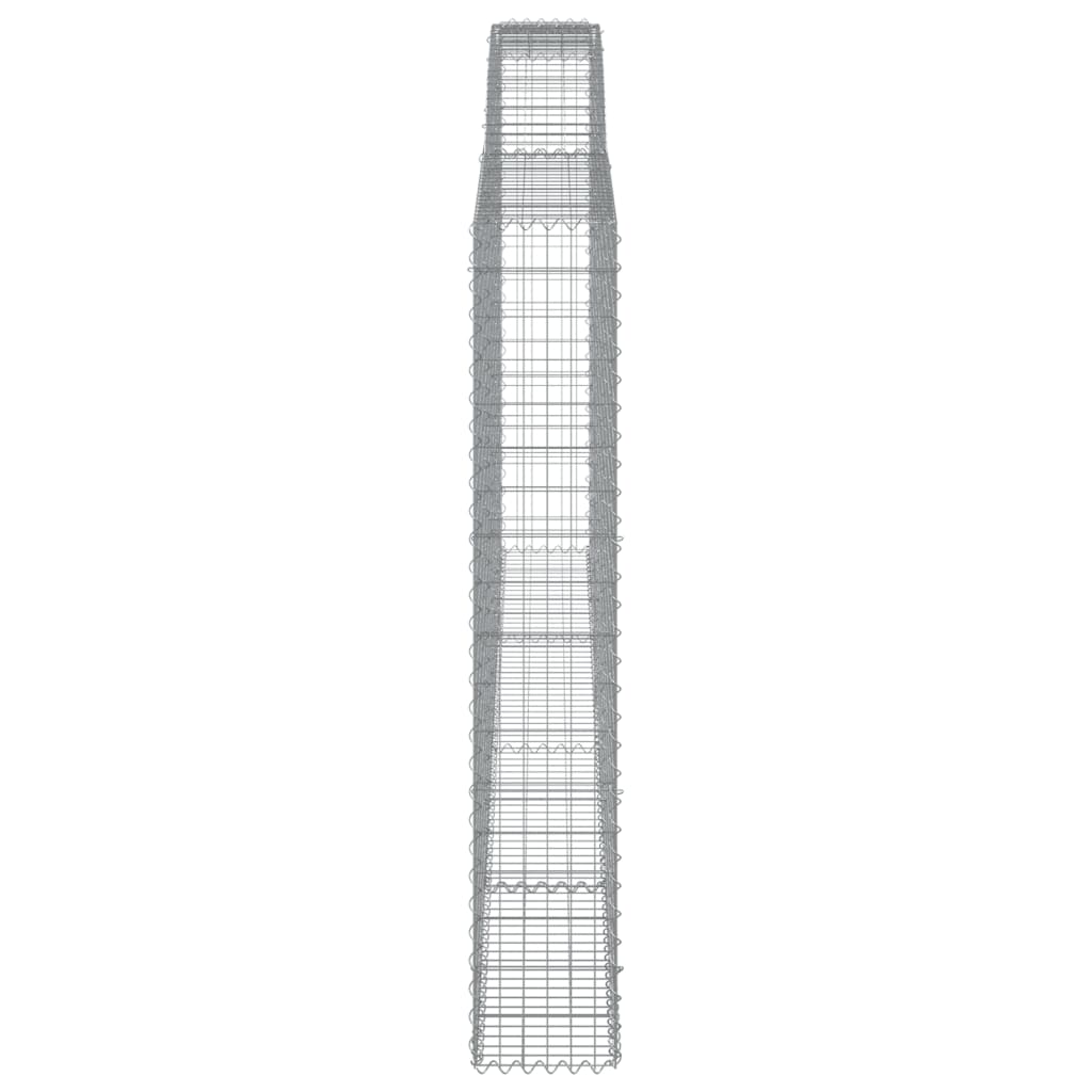 Cesti Gabbioni ad Arco 2 pz 400x30x180/200 cm Ferro Zincato