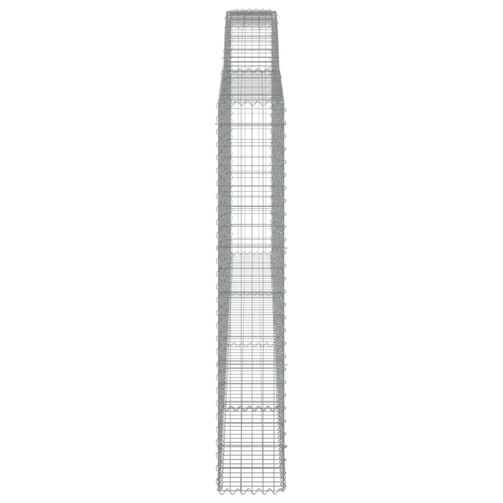 Cesti Gabbioni ad Arco 4 pz 400x30x180/200 cm Ferro Zincato