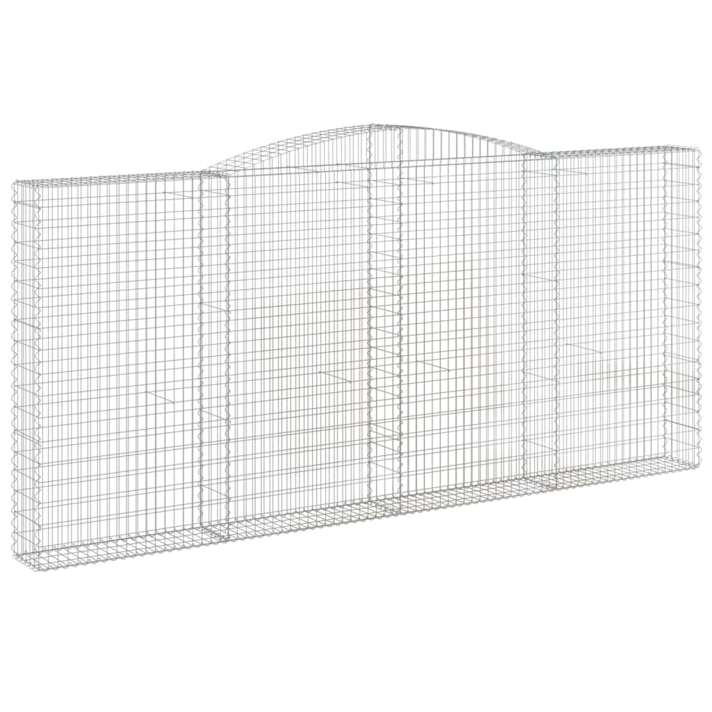 Cesti Gabbioni ad Arco 6 pz 400x30x180/200 cm Ferro Zincato