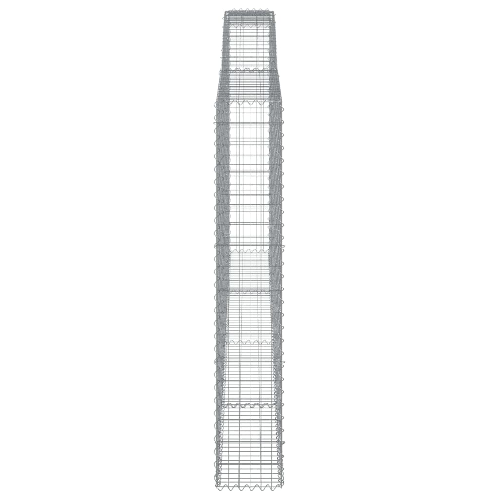 Cesti Gabbioni ad Arco 6 pz 400x30x180/200 cm Ferro Zincato