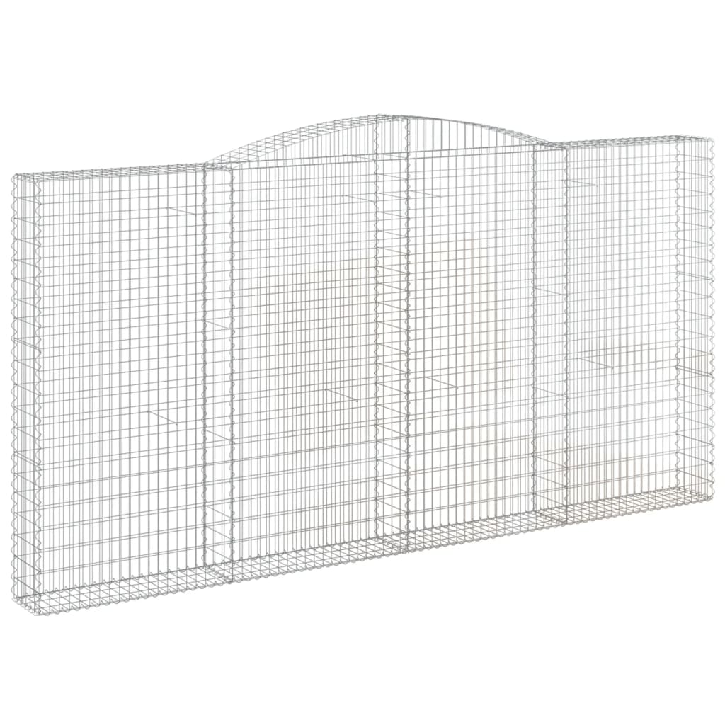 Cesti Gabbioni ad Arco 3 pz 400x30x200/220 cm Ferro Zincato
