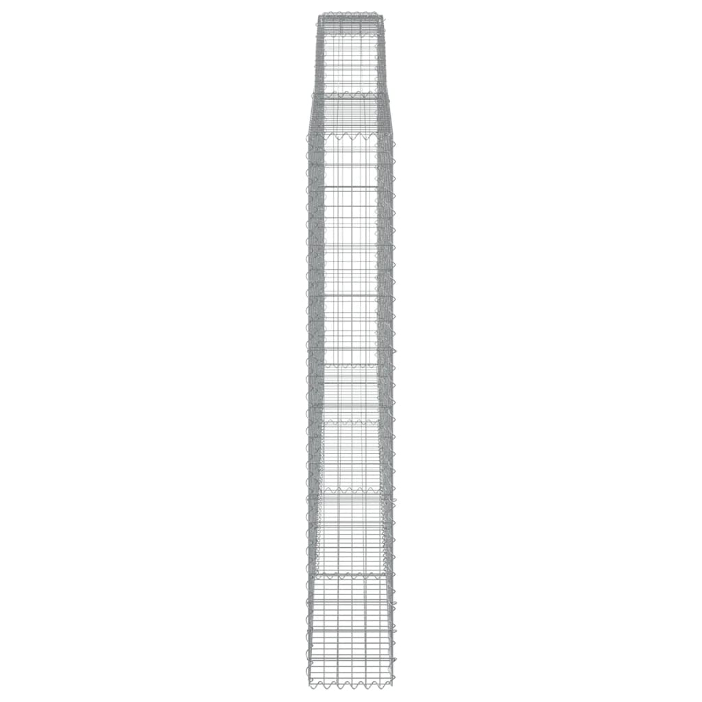 Cesti Gabbioni ad Arco 3 pz 400x30x200/220 cm Ferro Zincato