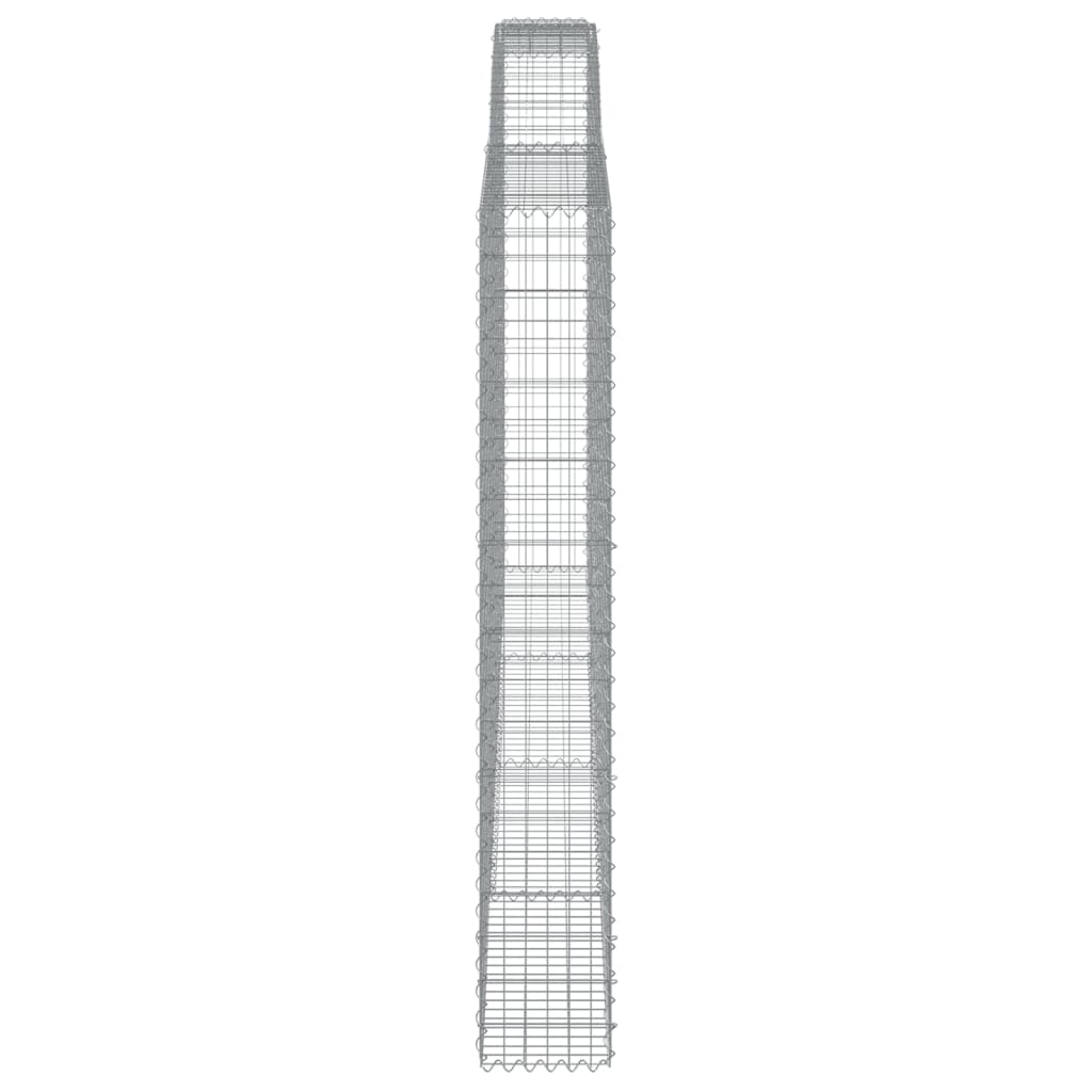 Cesti Gabbioni ad Arco 4 pz 400x30x200/220 cm Ferro Zincato