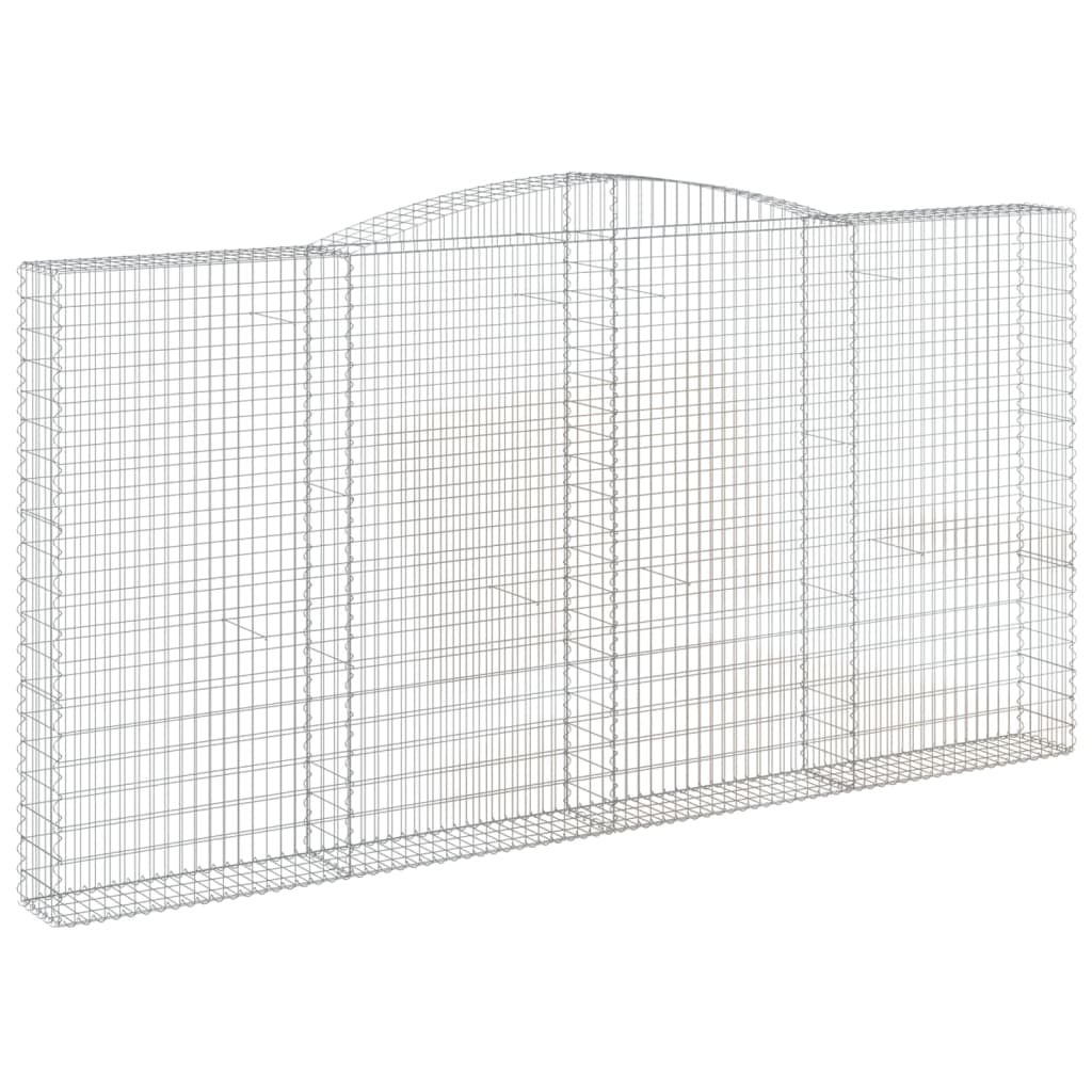 Cesti Gabbioni ad Arco 20 pz 400x30x200/220 cm Ferro Zincato