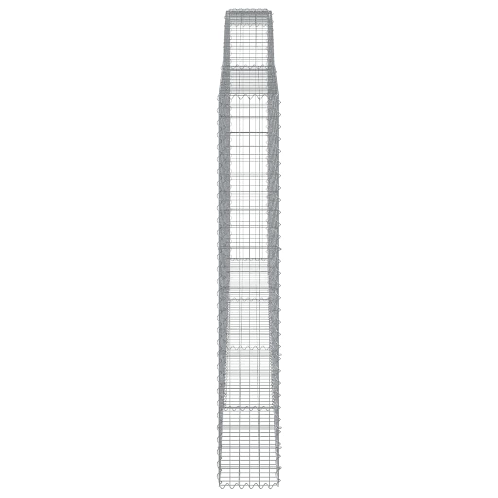 Cesti Gabbioni ad Arco 20 pz 400x30x200/220 cm Ferro Zincato