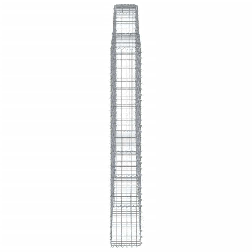 Cesti Gabbioni ad Arco 25 pz 400x30x200/220 cm Ferro Zincato