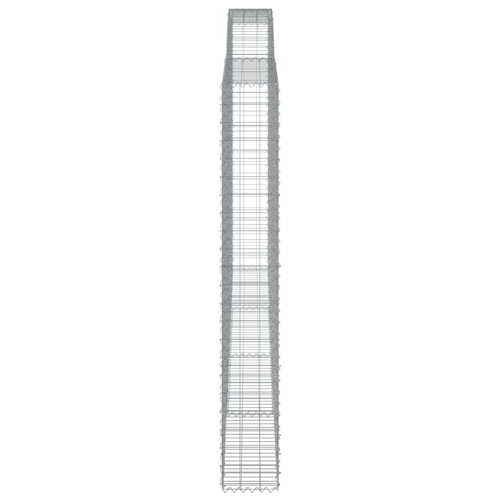 Cesti Gabbioni ad Arco 6 pz 400x30x220/240 cm Ferro Zincato