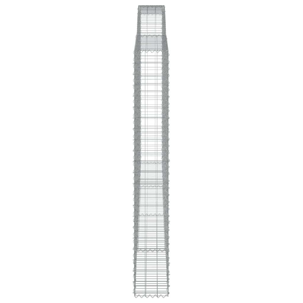 Cesti Gabbioni ad Arco 25 pz 400x30x220/240 cm Ferro Zincato