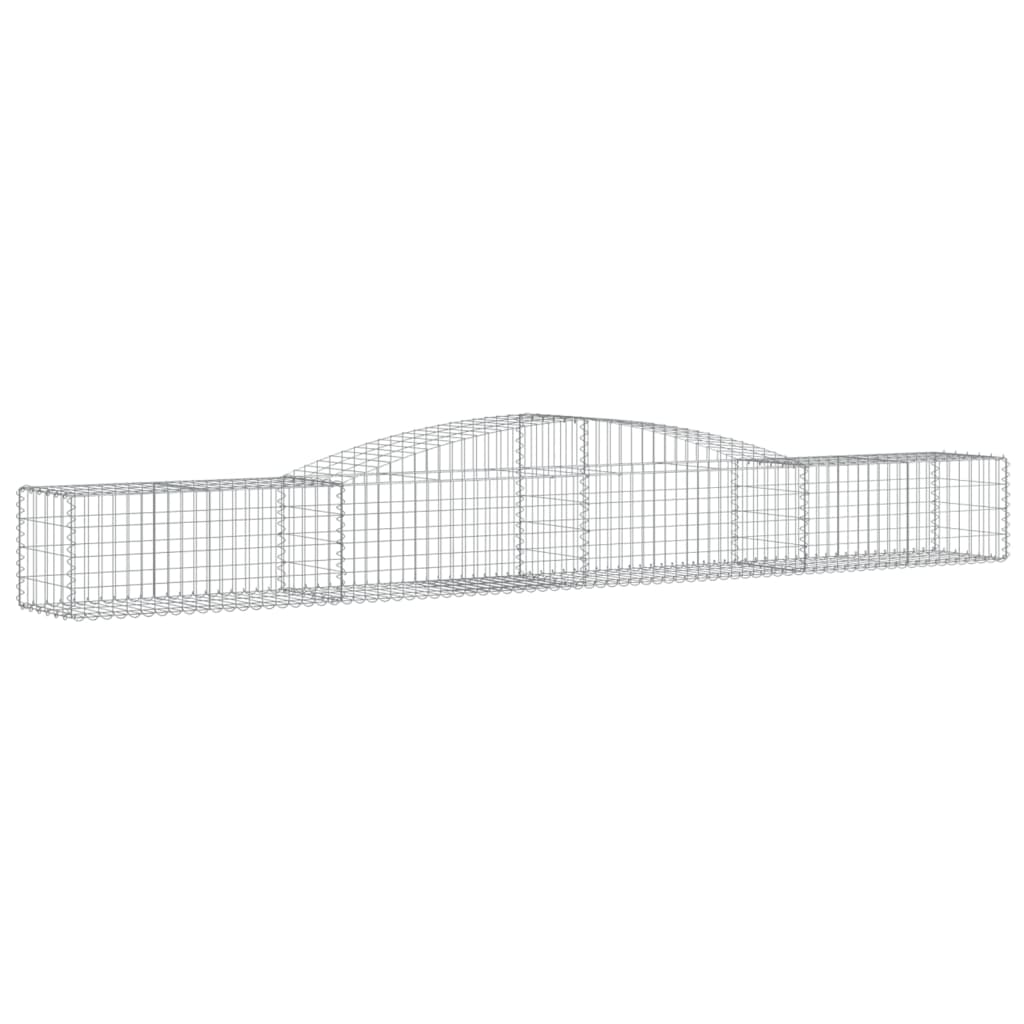 Cesti Gabbioni ad Arco 20 pz 400x50x40/60 cm Ferro Zincato