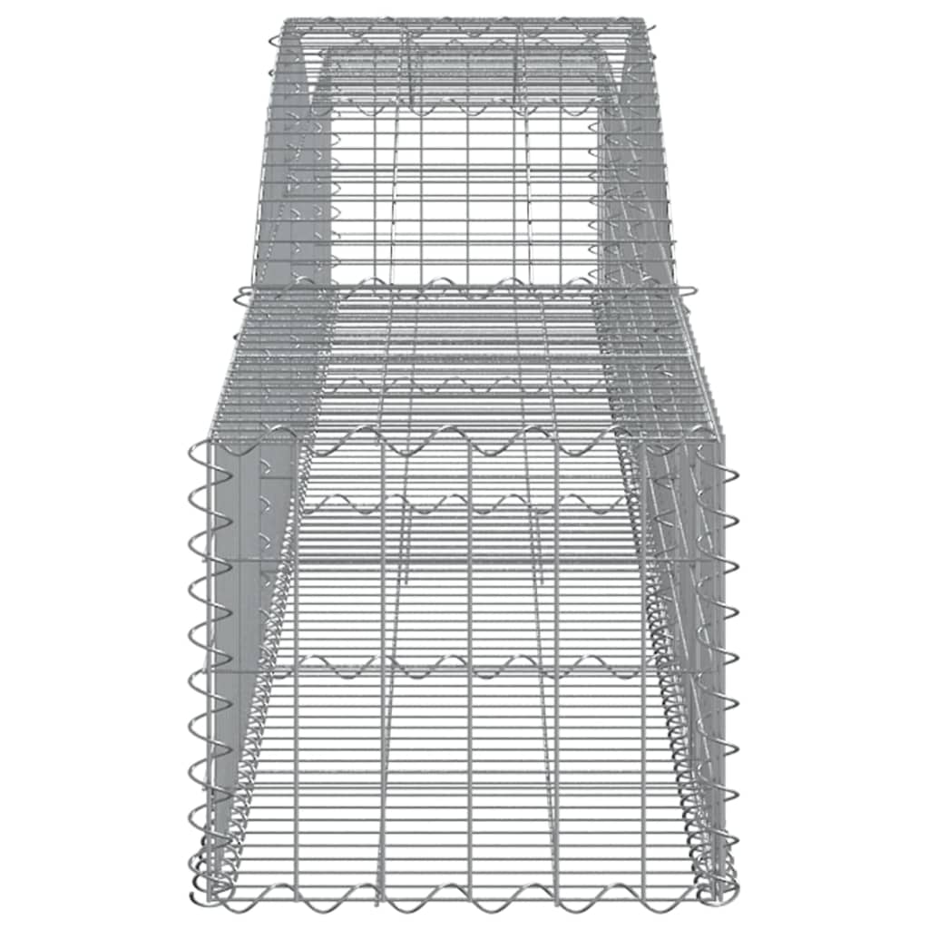 Cesti Gabbioni ad Arco 20 pz 400x50x40/60 cm Ferro Zincato