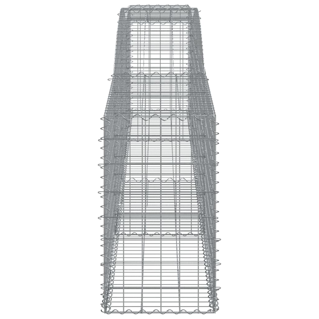 Cesti Gabbioni ad Arco 2 pz 400x50x80/100 cm Ferro Zincato