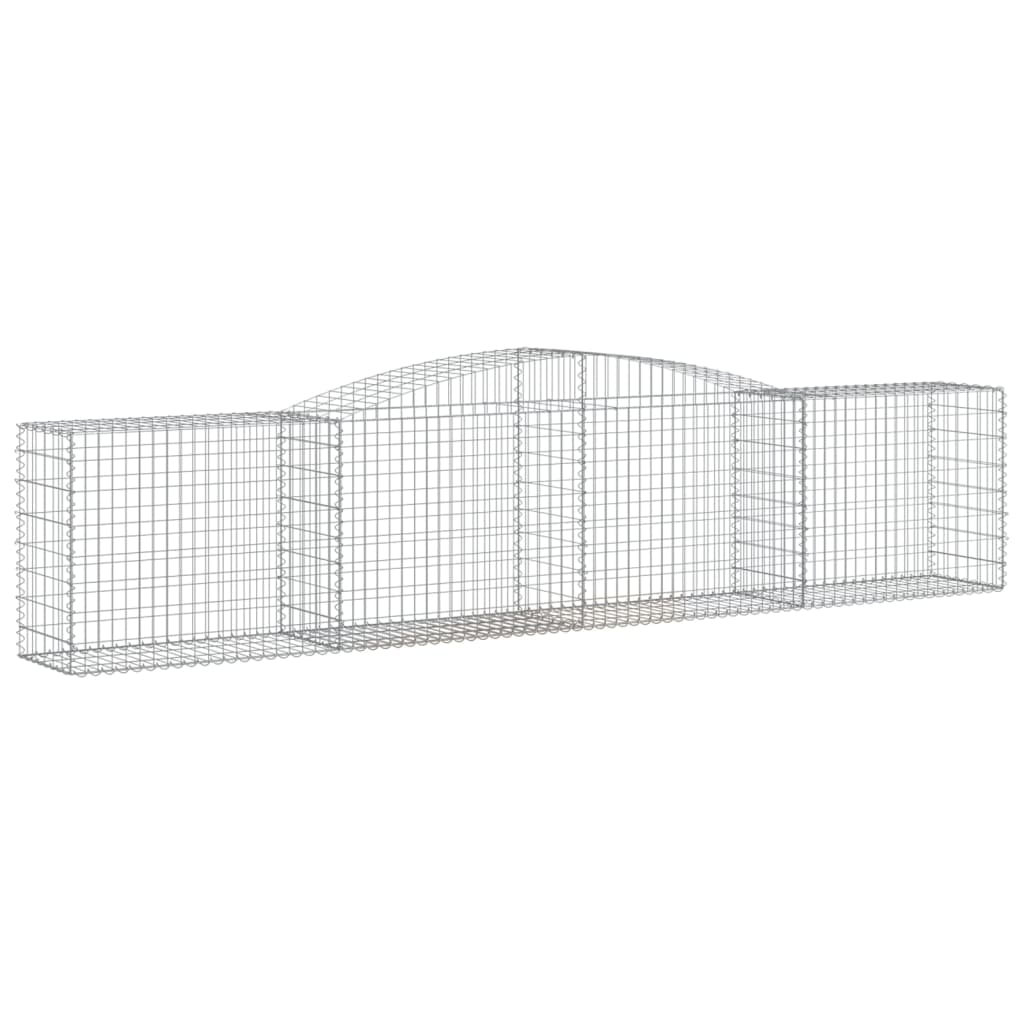 Cesti Gabbioni ad Arco 3 pz 400x50x80/100 cm Ferro Zincato