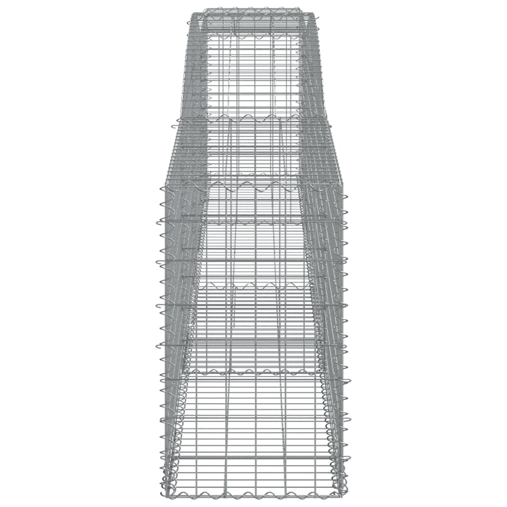 Cesti Gabbioni ad Arco 4 pz 400x50x80/100 cm Ferro Zincato