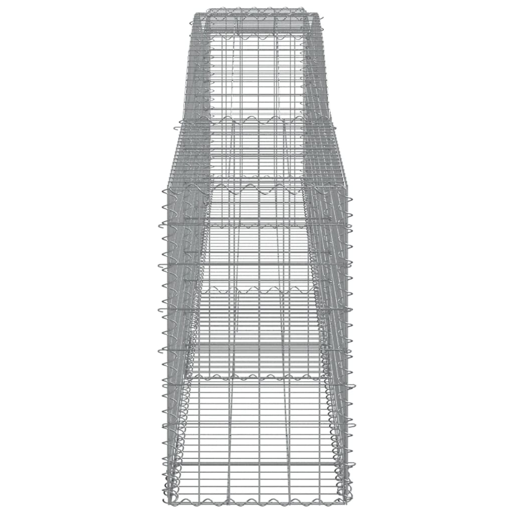 Cesti Gabbioni ad Arco 9 pz 400x50x80/100 cm Ferro Zincato